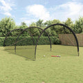 vidaXL Baseball i Softball Czarny 702 x 369,5 x 243,5 cm Poliester