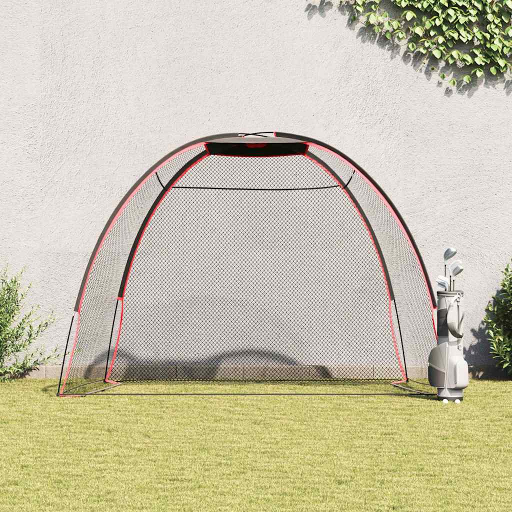 vidaXL Pomoc w treningu golfa Czarny 314 x 150 x 206 cm Poliester