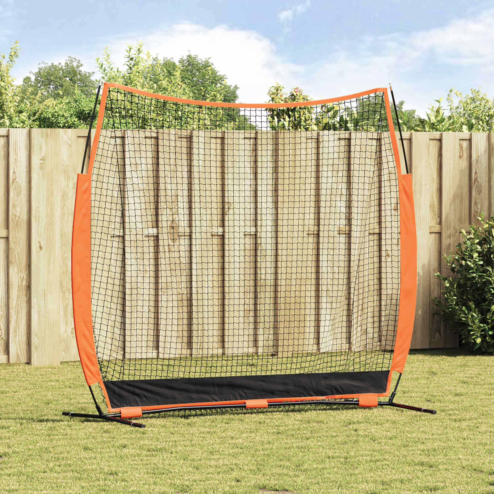 vidaXL Siatka treningowa do baseballu Czarny 250 x 106,5 x 210 cm
