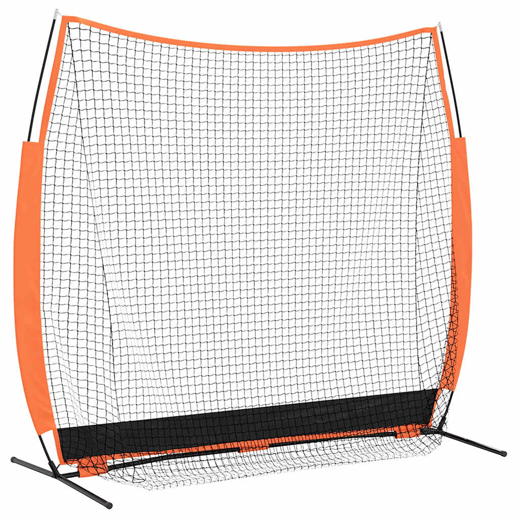 vidaXL Siatka treningowa do baseballu Czarny 250 x 106,5 x 210 cm