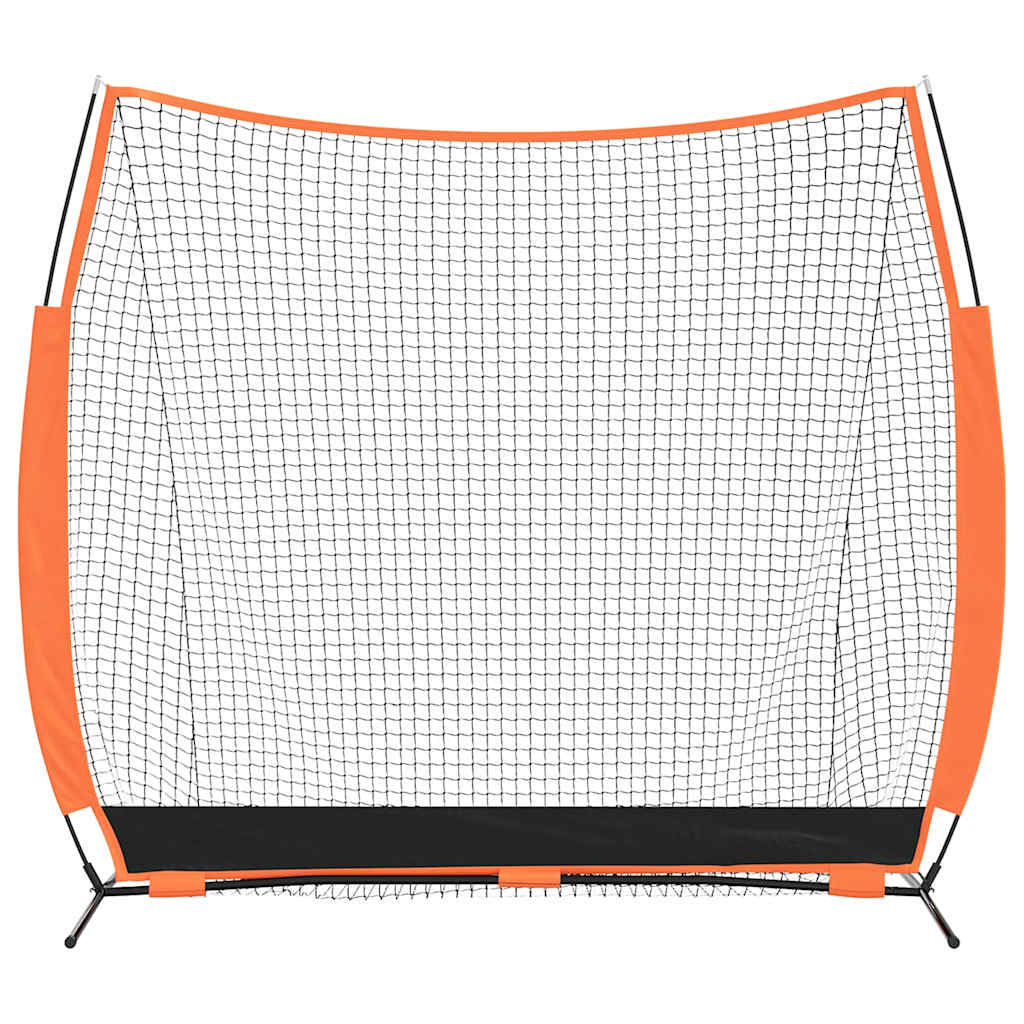 vidaXL Siatka treningowa do baseballu Czarny 250 x 106,5 x 210 cm