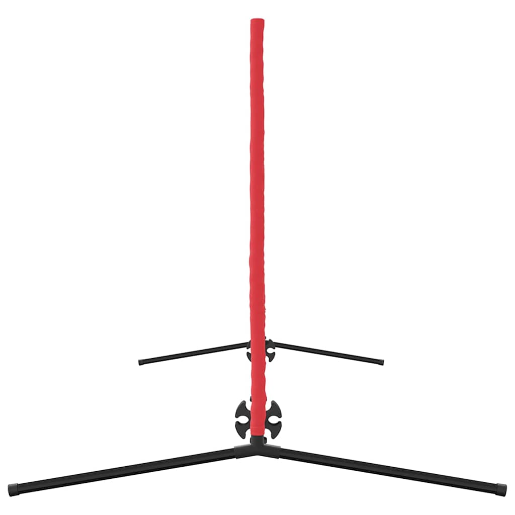 vidaXL Siatka tenisowa Czarny i czerwony 301 x 90,5 x 87 cm Poliester