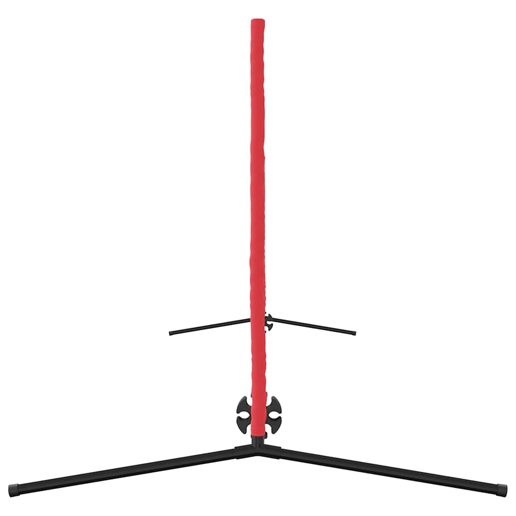 vidaXL Siatka tenisowa Czarny i czerwony 396 x 92 x 87 cm Poliester