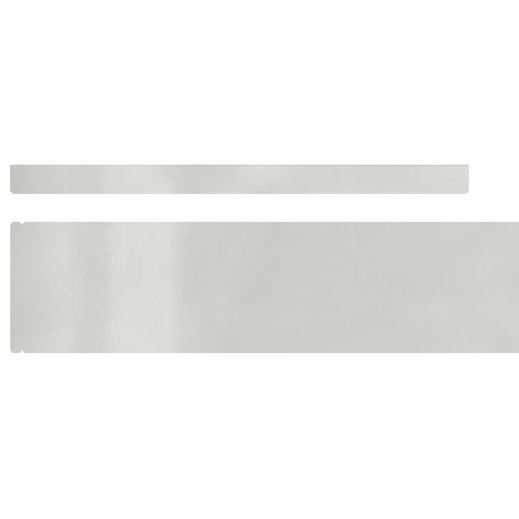 vidaXL Krawężnik do trawnika 4 szt. 450 x 10 cm Stal nierdzewna