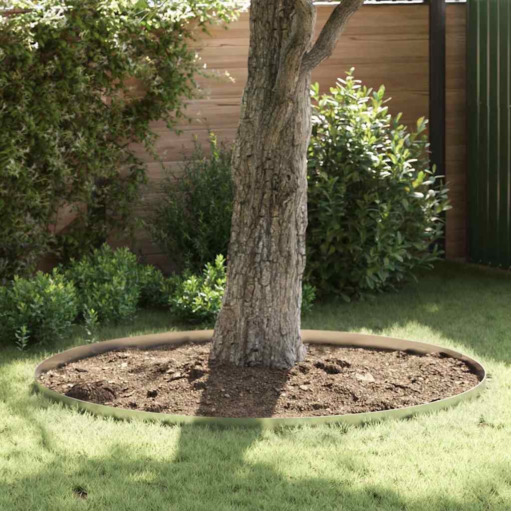 vidaXL Krawężnik do trawnika 450 x 10 cm Stal Galwanizowana Srebrny
