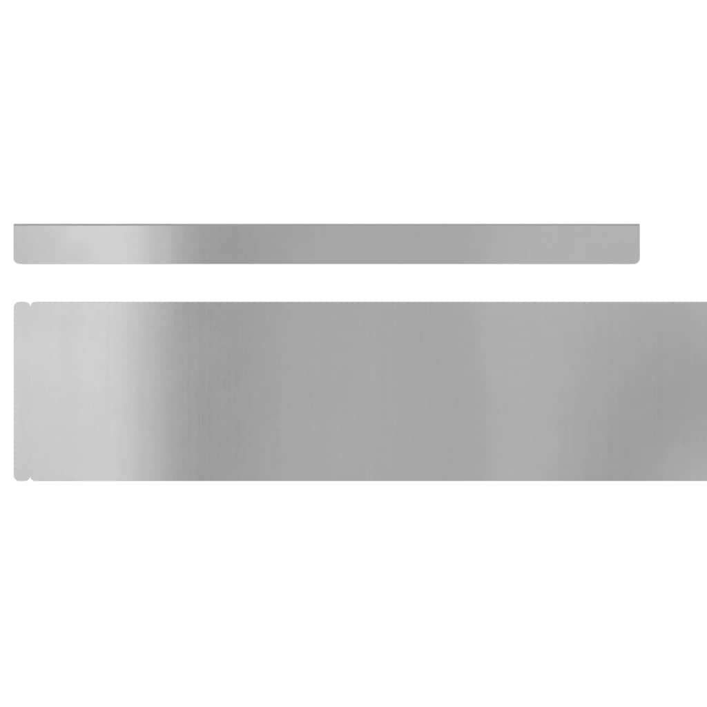 vidaXL Krawężnik do trawnika 4 szt. 450 x 10 cm Stal Galwanizowana