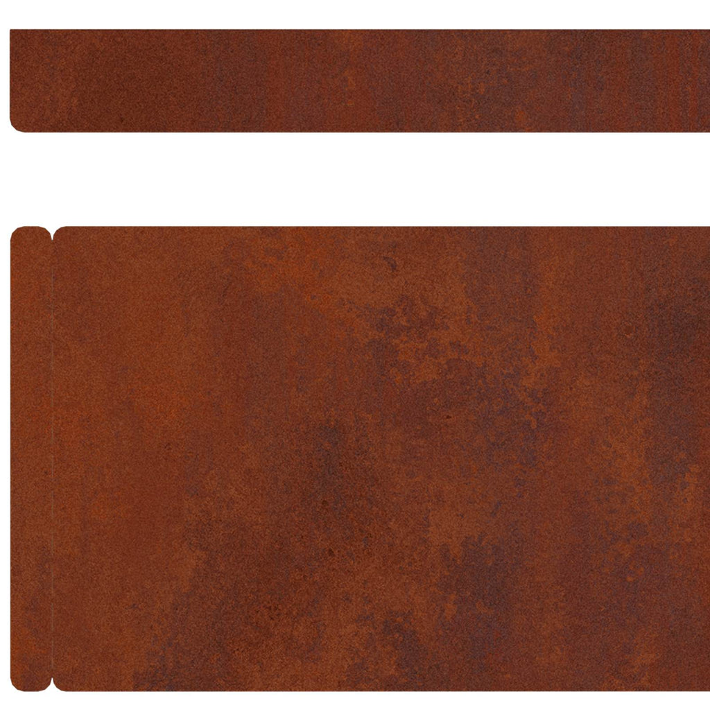 vidaXL Krawężnik do trawnika 450 x 10 cm Rdzawy