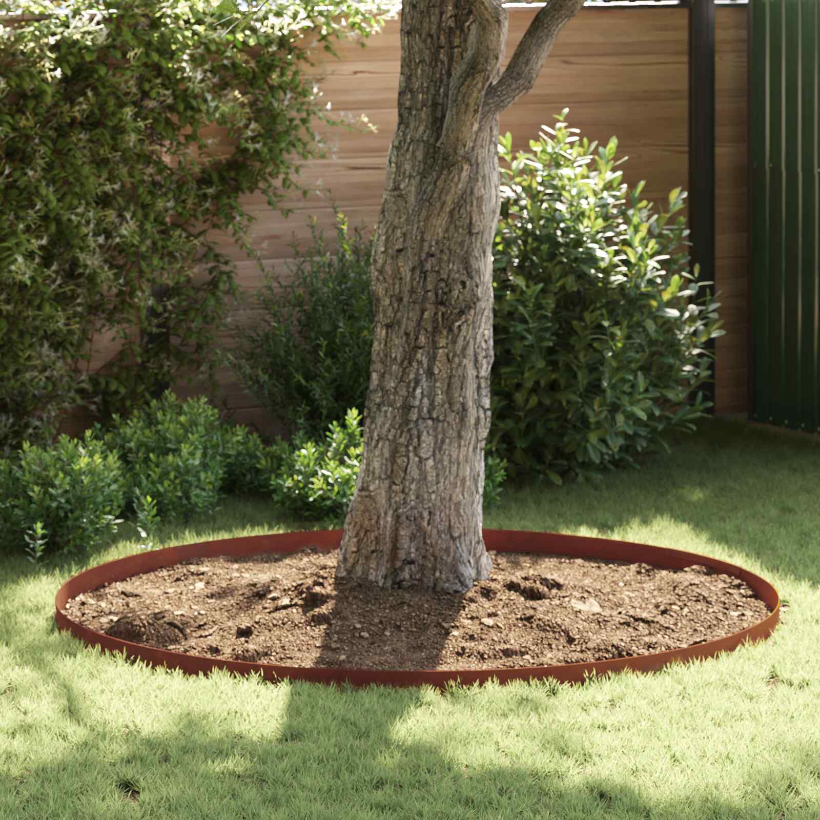 vidaXL Krawężnik do trawnika 450 x 10 cm Rdzawy