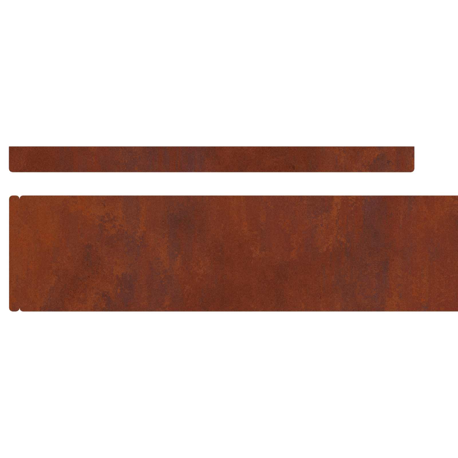 vidaXL Krawężnik do trawnika 450 x 10 cm Rdzawy