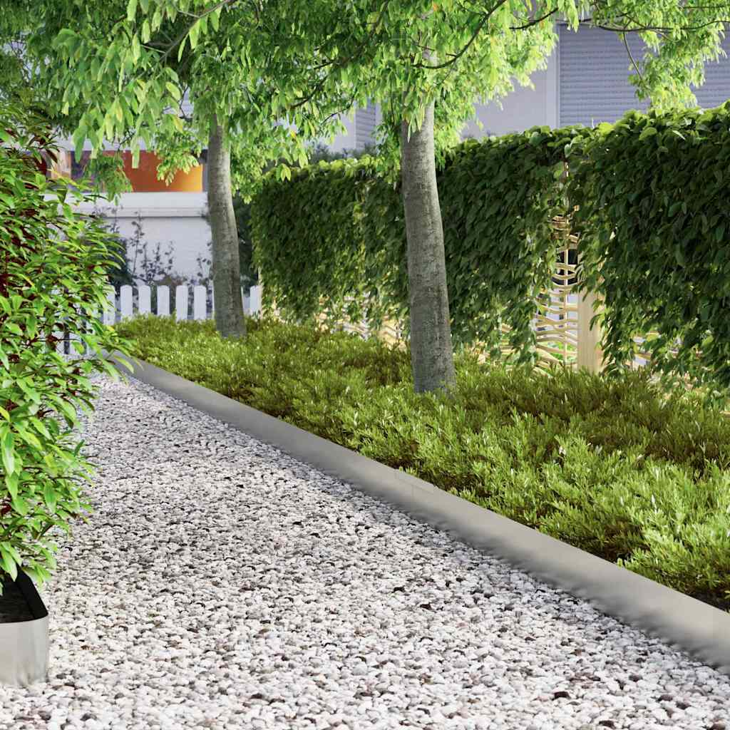 vidaXL Krawężnik do trawnika 450 x 15 cm Stal Galwanizowana Srebrny