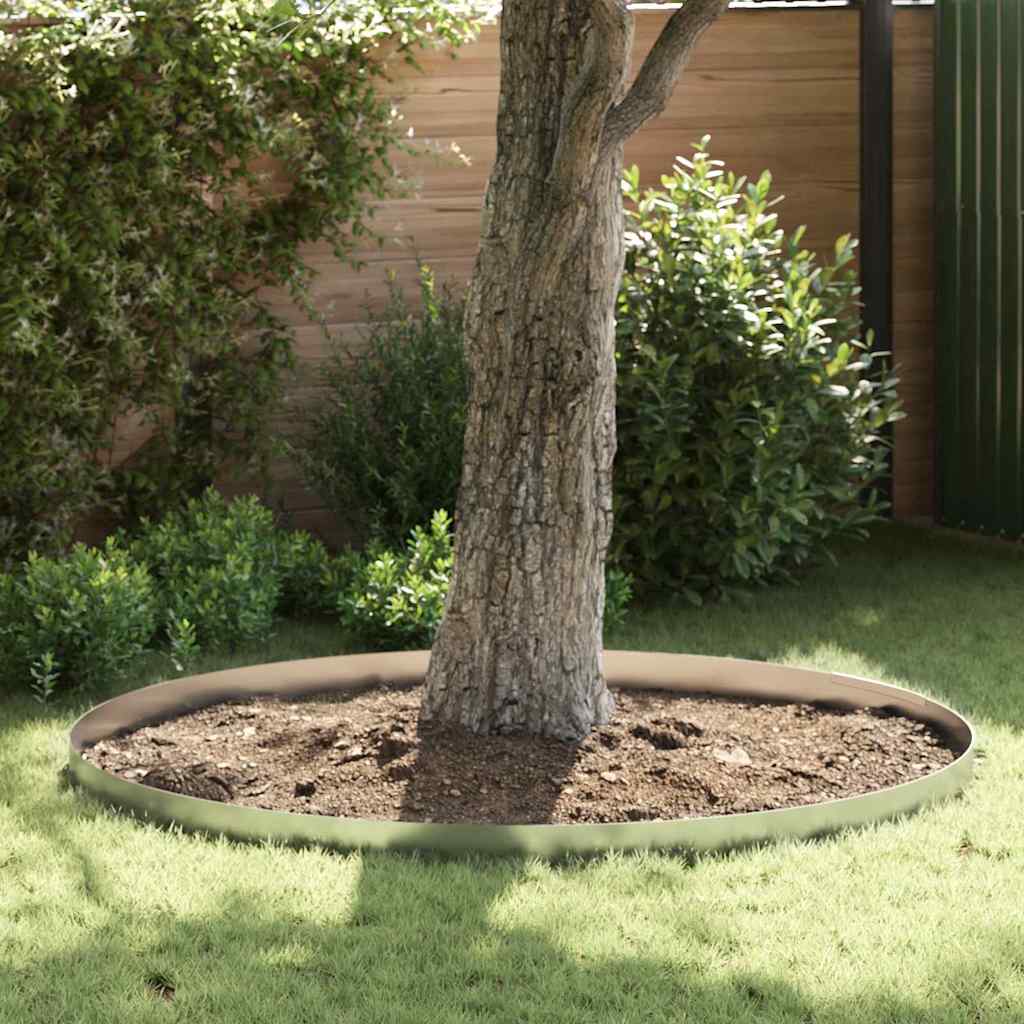 vidaXL Krawężnik do trawnika 4 szt. 450 x 15 cm Stal Galwanizowana