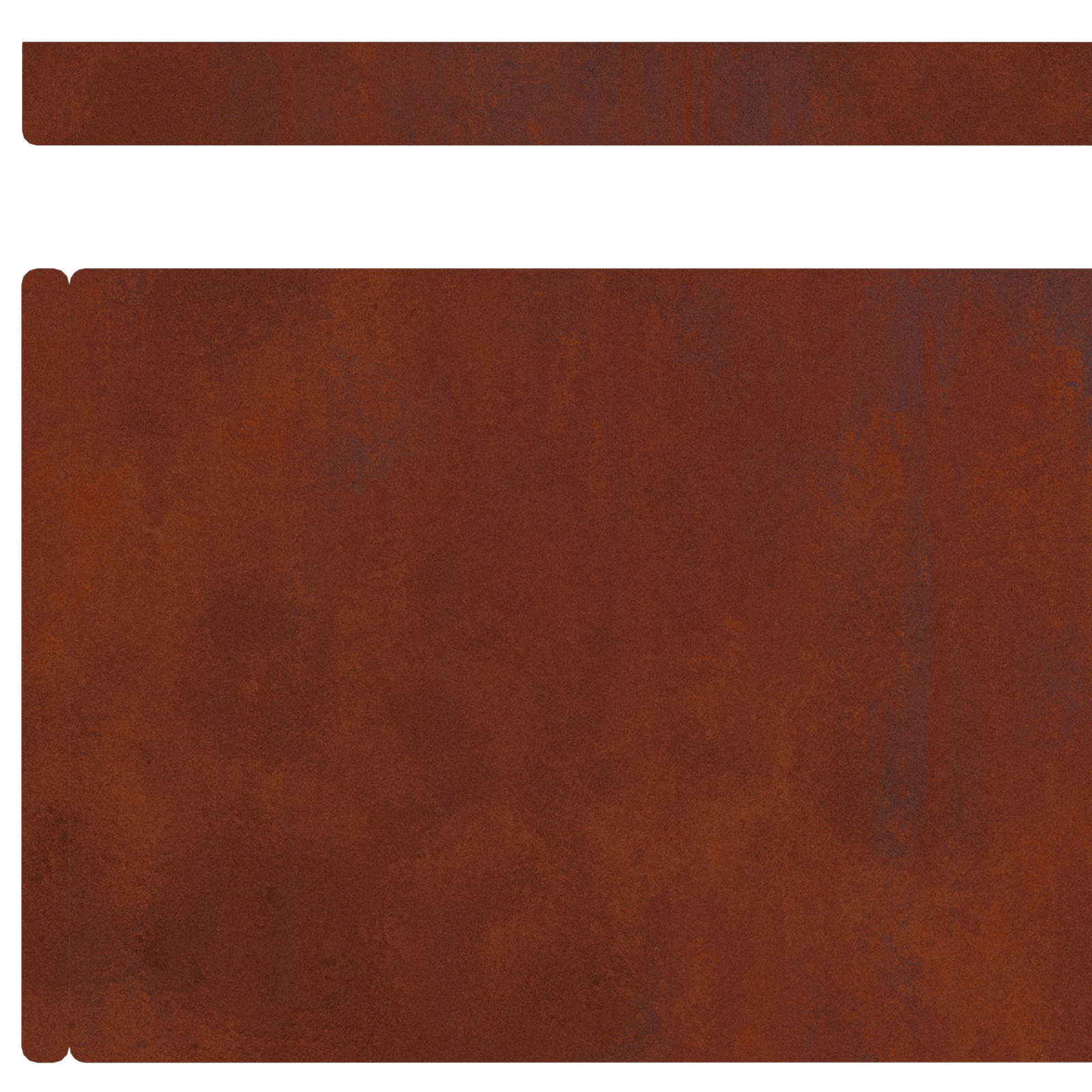 vidaXL Krawężnik do trawnika 450 x 15 cm Rdzawy