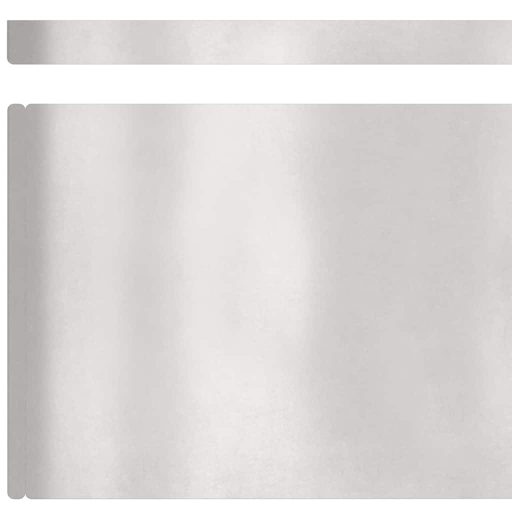 vidaXL Krawężnik do trawnika 450 x 20 cm Stal nierdzewna Srebrny