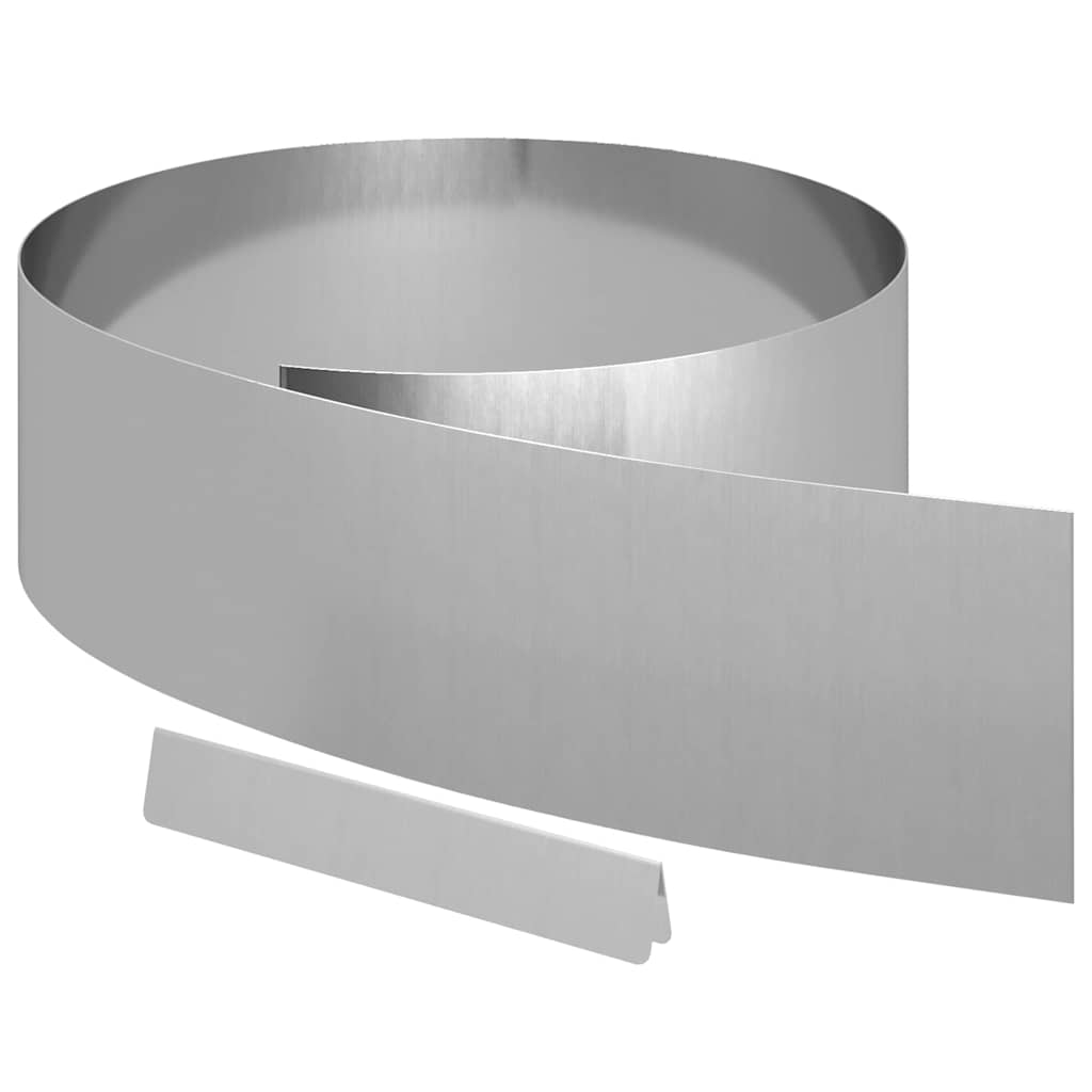 vidaXL Krawężnik do trawnika 4 szt. 450 x 20 cm Stal Galwanizowana
