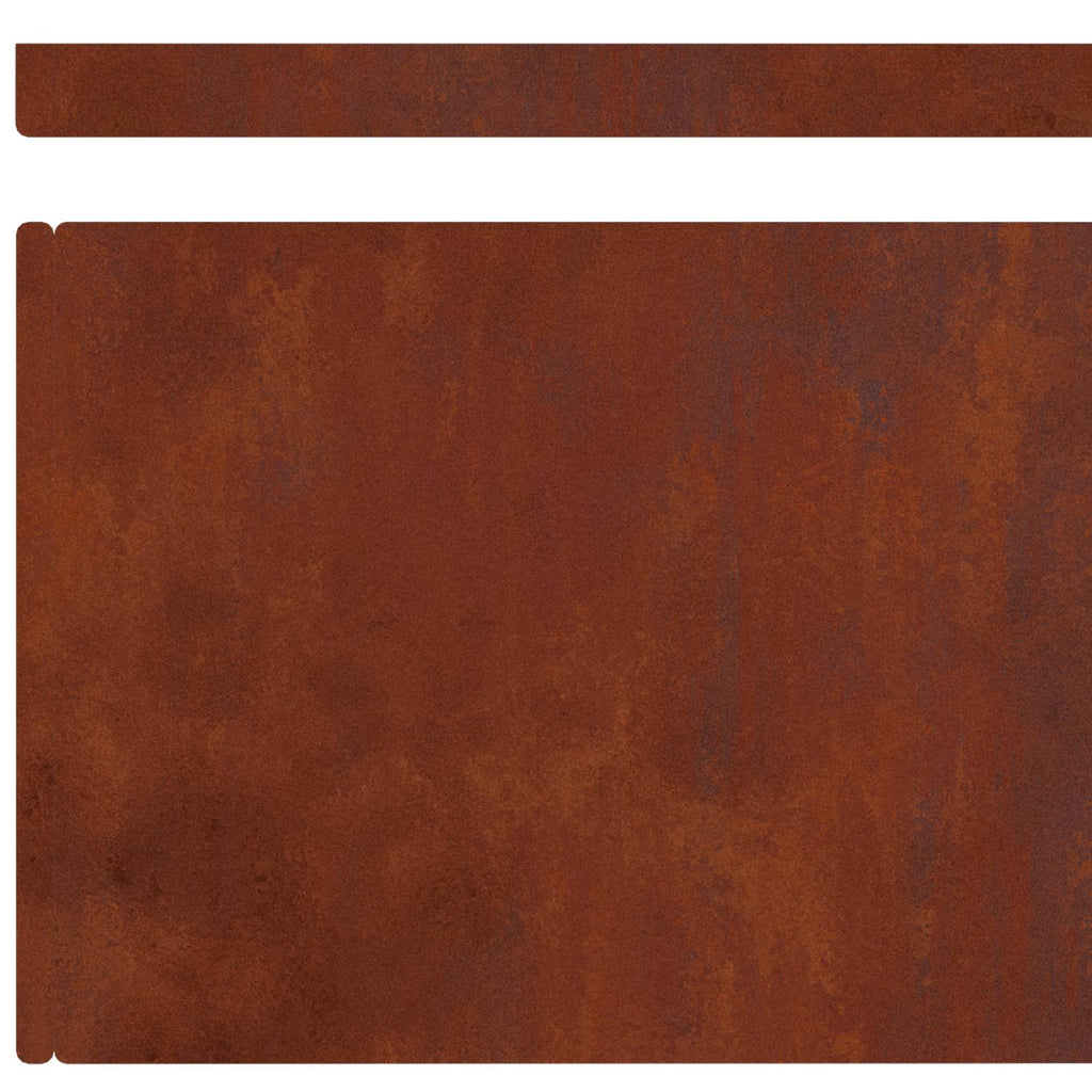 vidaXL Krawężnik do trawnika 450 x 20 cm Rdzawy