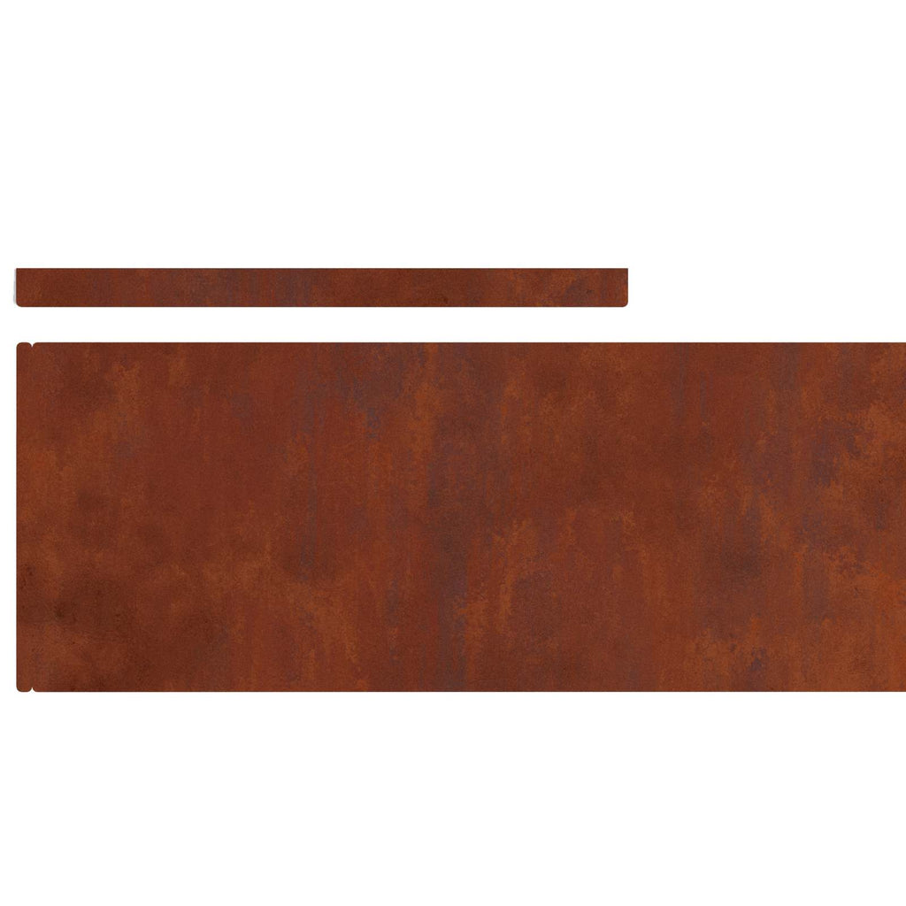 vidaXL Krawężnik do trawnika 450 x 20 cm Rdzawy