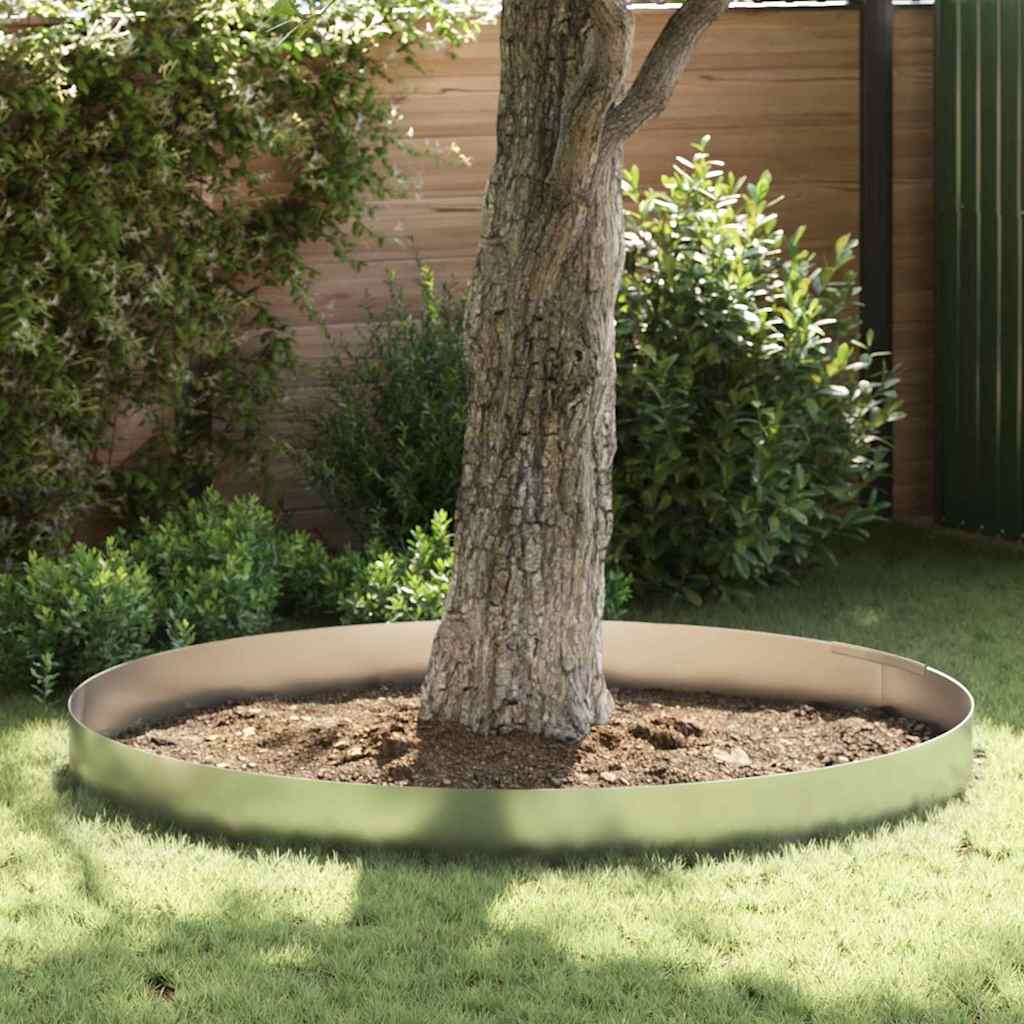 vidaXL Krawężnik do trawnika 450 x 25 cm Stal Galwanizowana Srebrny