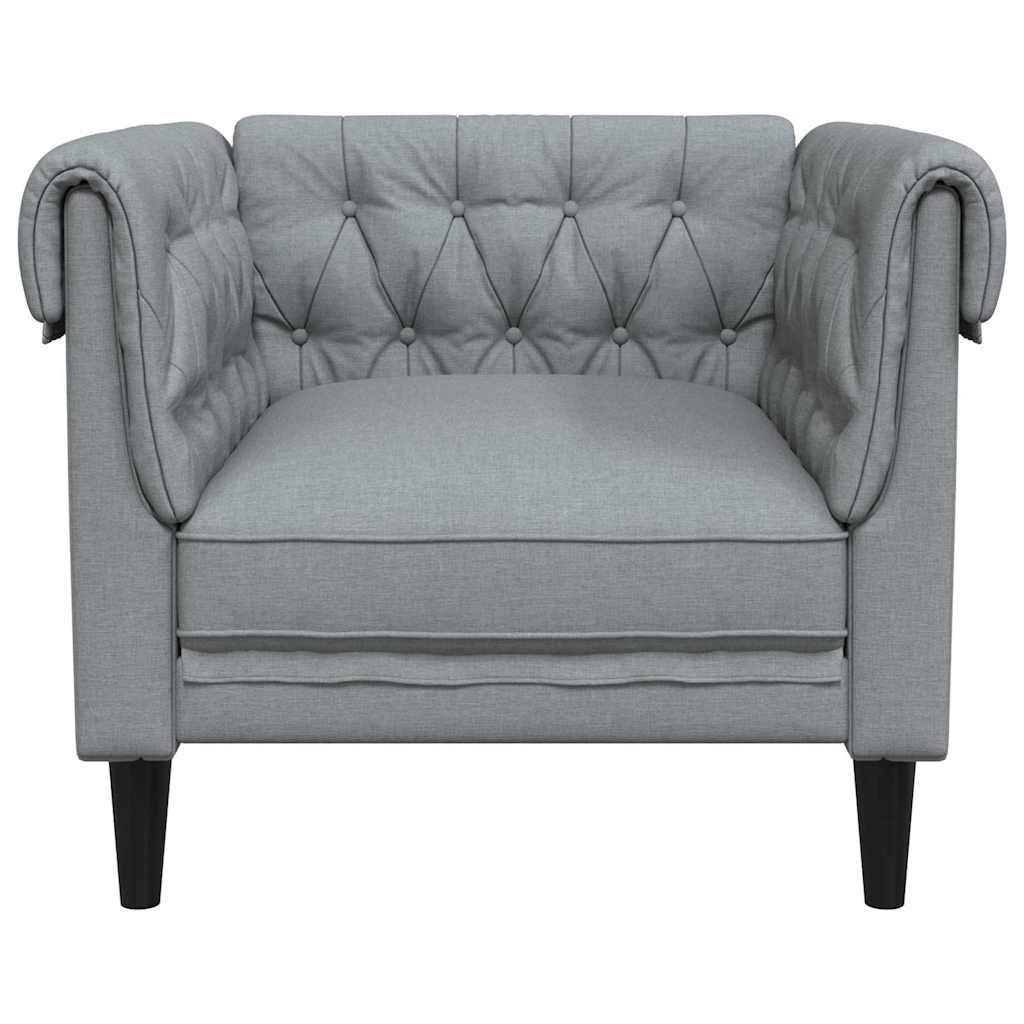 vidaXL Sofa Jasnoszary 78,5 x 74,5 x 74,5 cm Poliester