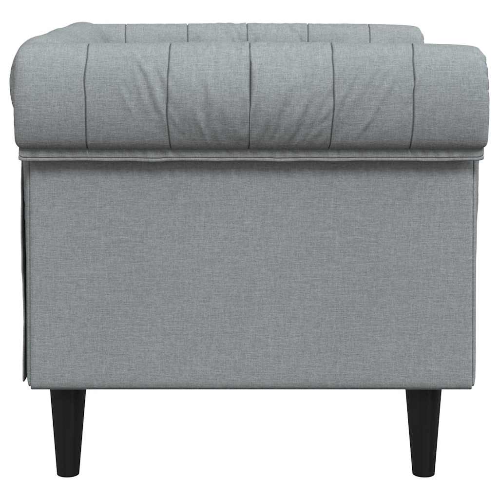 vidaXL Sofa Jasnoszary 78,5 x 74,5 x 74,5 cm Poliester