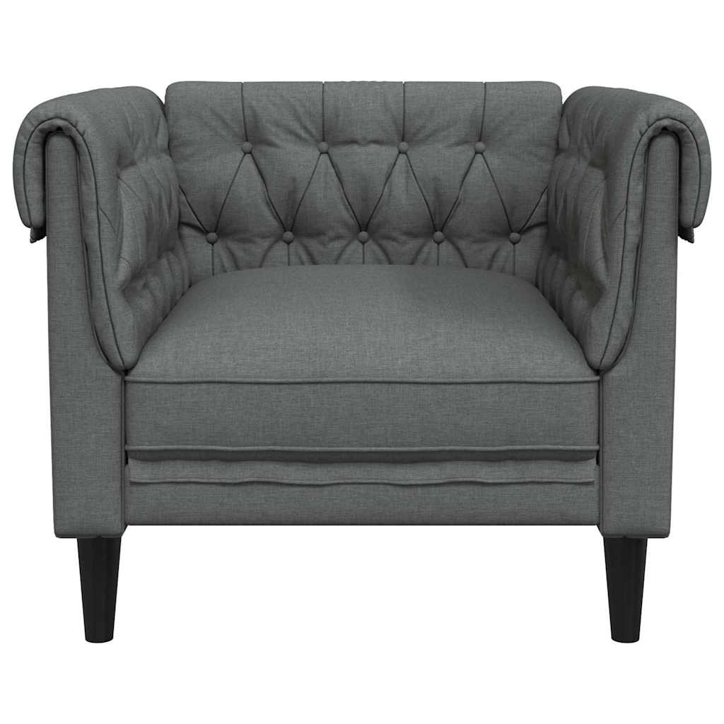 vidaXL Sofa Ciemnoszary 78,5 x 74,5 x 74,5 cm Poliester