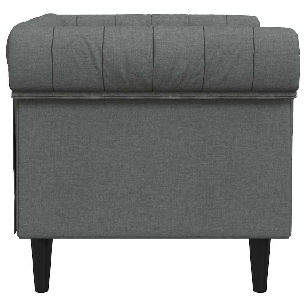 vidaXL Sofa Ciemnoszary 78,5 x 74,5 x 74,5 cm Poliester