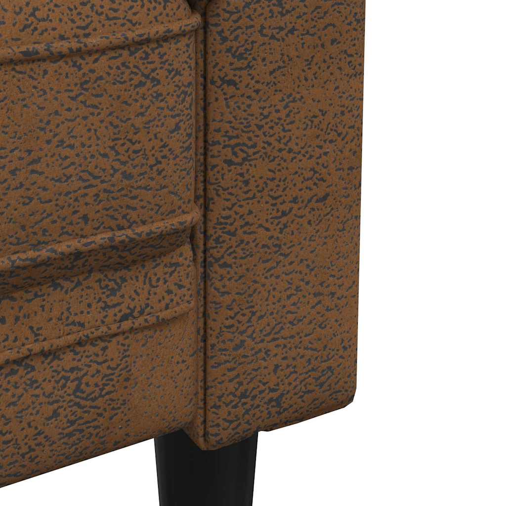 vidaXL Sofa Brązowy 182,5 x 74,5 x 74,5 cm Poliester