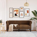 vidaXL Sofa Brązowy 182,5 x 74,5 x 74,5 cm Poliester