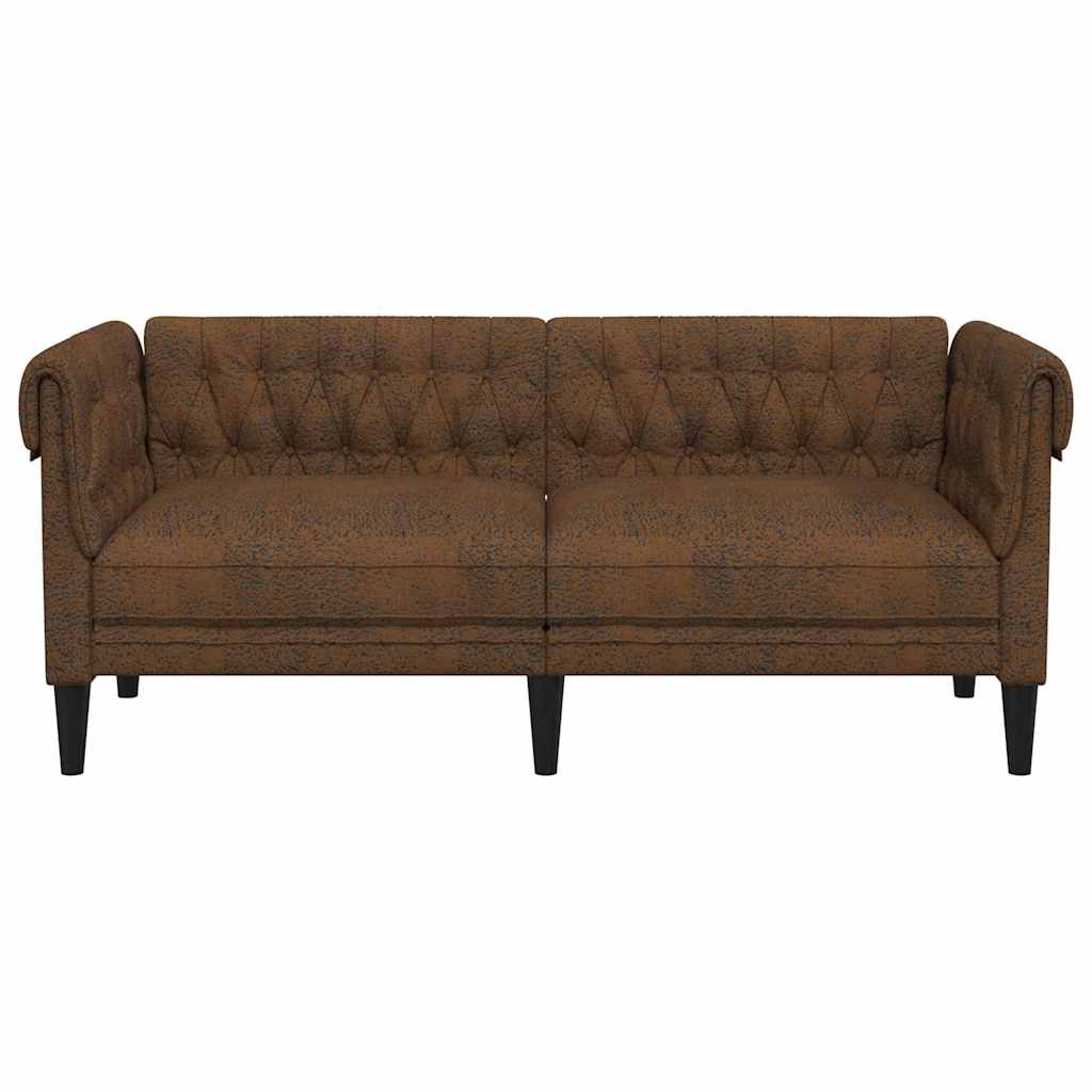 vidaXL Sofa Brązowy 182,5 x 74,5 x 74,5 cm Poliester