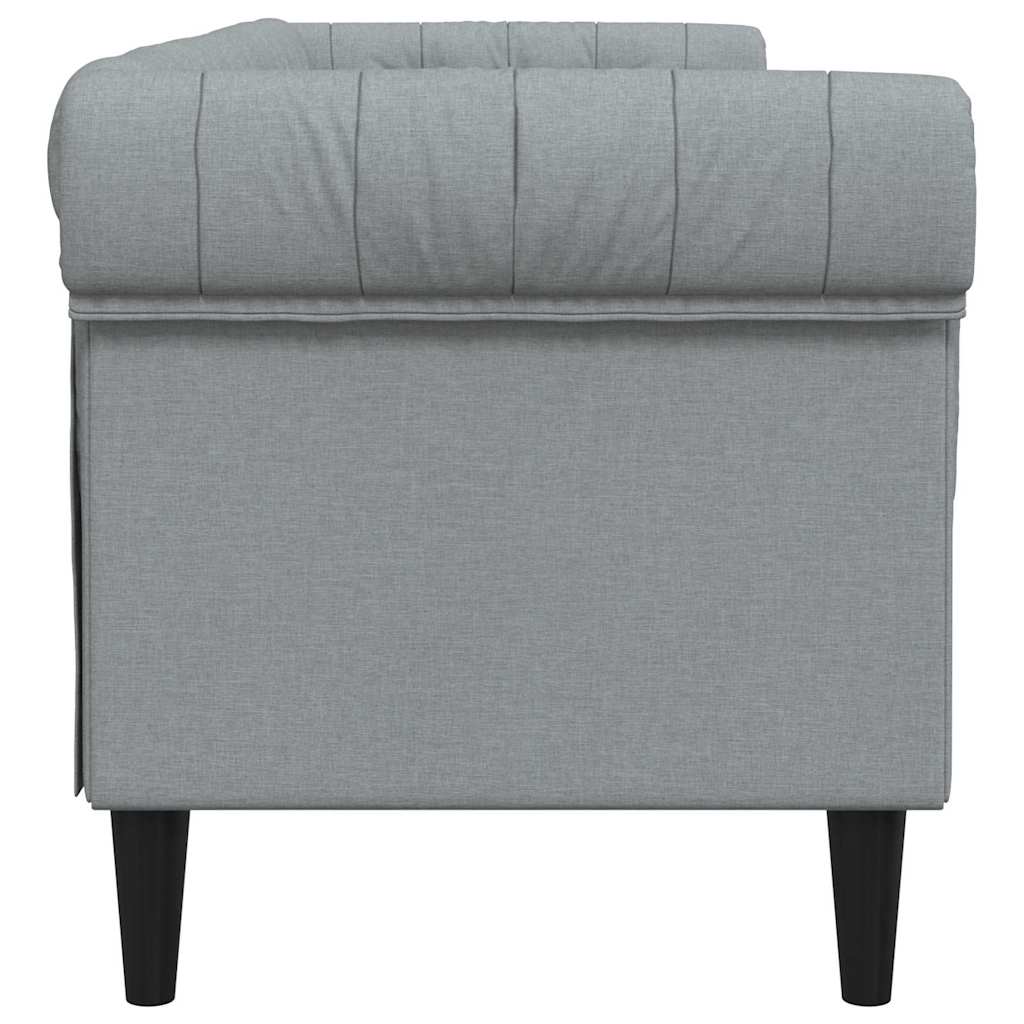 vidaXL Sofa Jasnoszary 201,5 x 74,5 x 74,5 cm Poliester