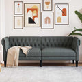 vidaXL Sofa Ciemnoszary 201,5 x 74,5 x 74,5 cm Poliester