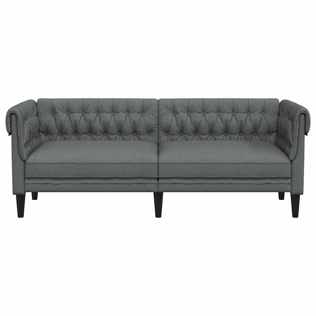 vidaXL Sofa Ciemnoszary 201,5 x 74,5 x 74,5 cm Poliester
