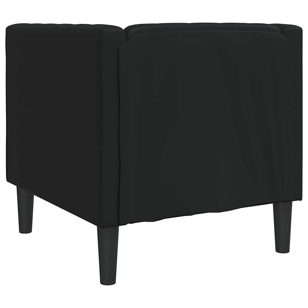 vidaXL Sofa Czarny 74,5 x 71 x 70,5 cm PVC
