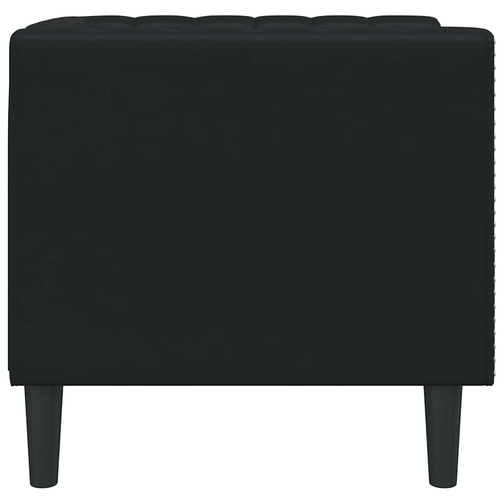 vidaXL Sofa Czarny 74,5 x 71 x 70,5 cm PVC