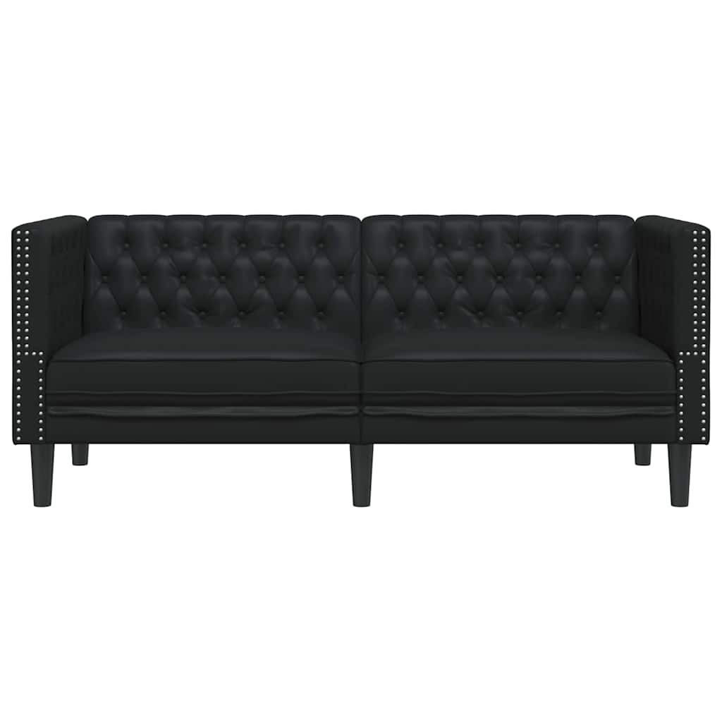 vidaXL Sofa Czarny 174 x 74,5 x 70,5 cm PVC