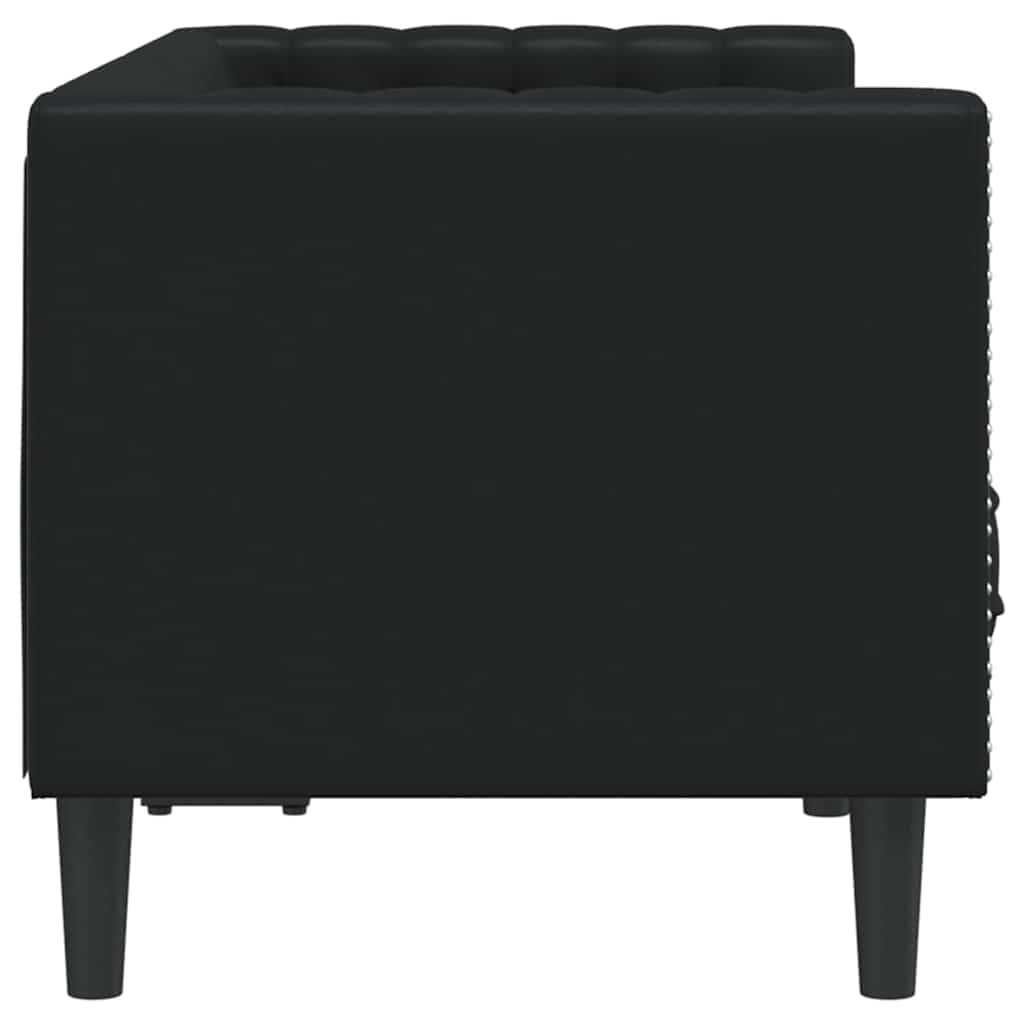 vidaXL Sofa Czarny 174 x 74,5 x 70,5 cm PVC