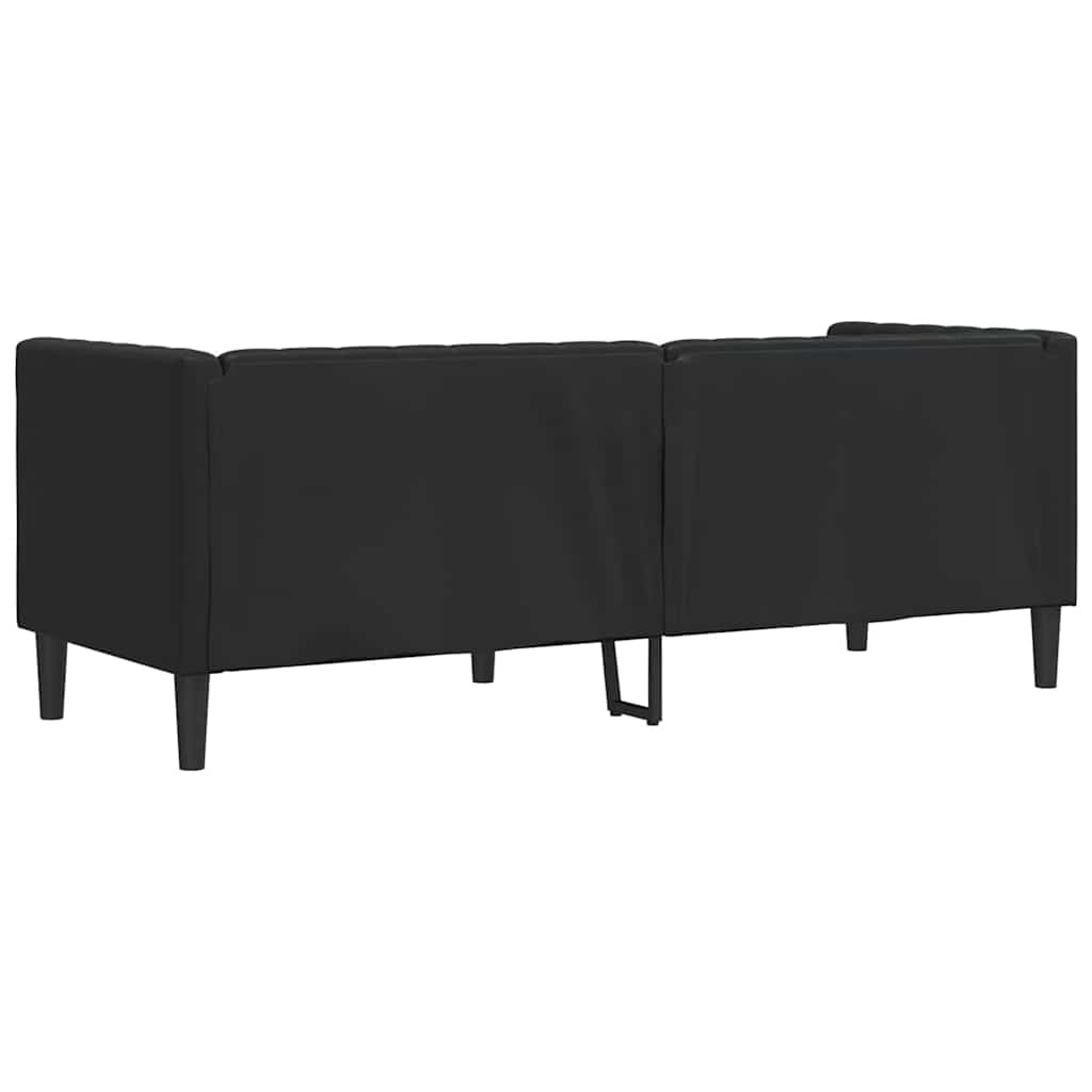 vidaXL Sofa Czarny 194 x 74,5 x 70,5 cm PVC
