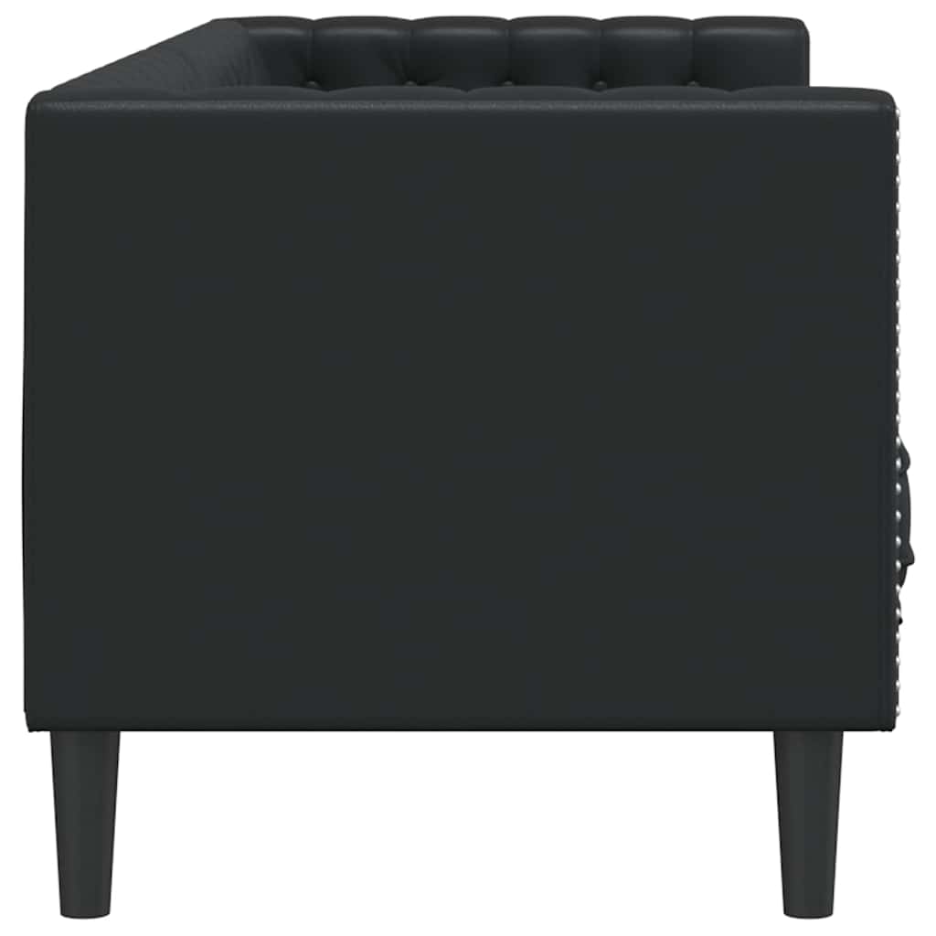 vidaXL Sofa Czarny 194 x 74,5 x 70,5 cm PVC