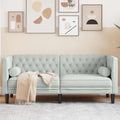 vidaXL Sofa Jasnoszary 174 x 74,5 x 70,5 cm Aksamit