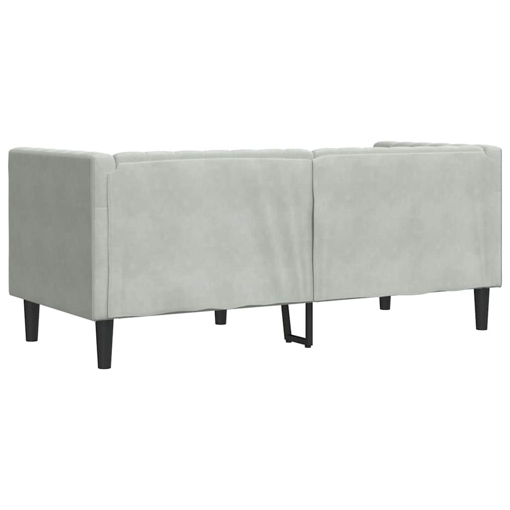 vidaXL Sofa Jasnoszary 174 x 74,5 x 70,5 cm Aksamit