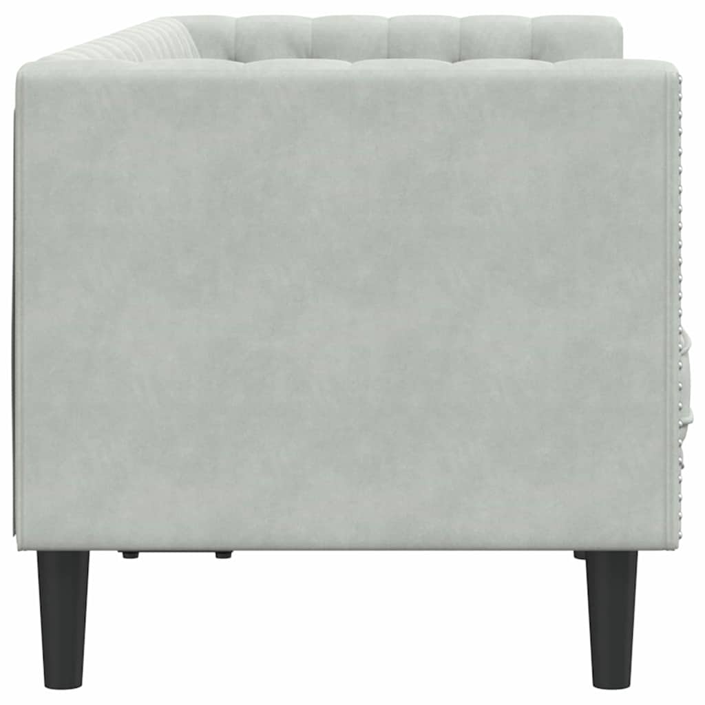 vidaXL Sofa Jasnoszary 174 x 74,5 x 70,5 cm Aksamit
