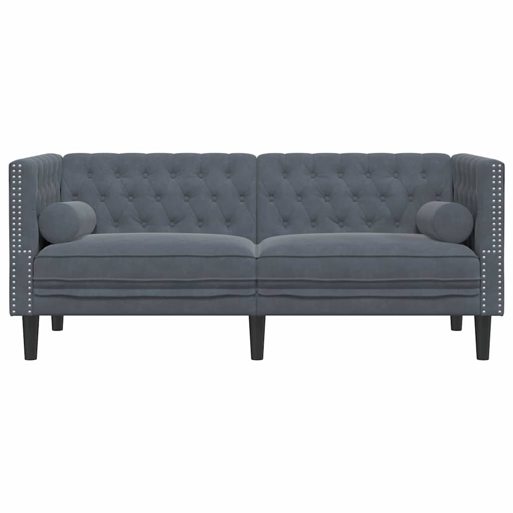 vidaXL Sofa Ciemnoszary 174 x 74,5 x 70,5 cm Aksamit