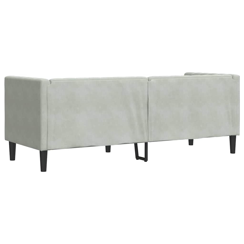vidaXL Sofa Jasnoszary 194 x 74,5 x 70,5 cm Aksamit