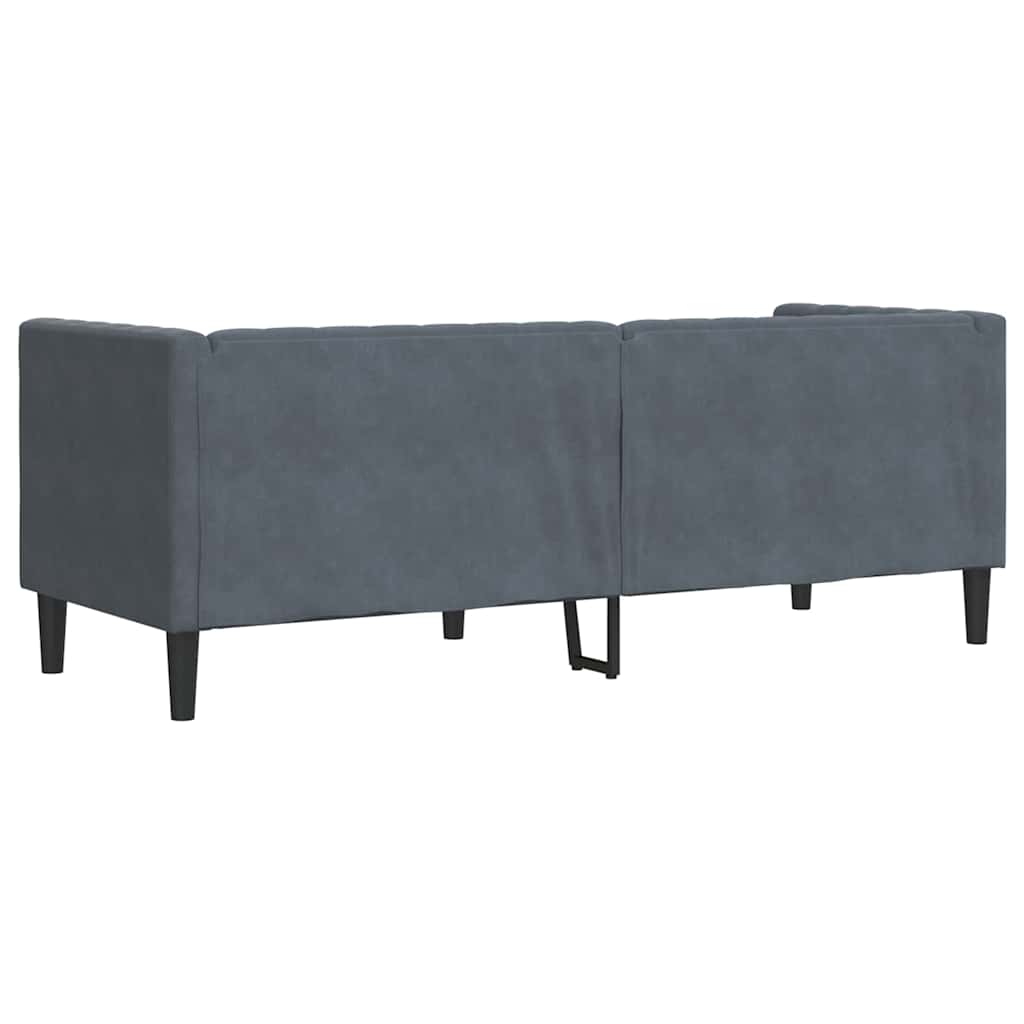 vidaXL Sofa Ciemnoszary 194 x 74,5 x 70,5 cm Aksamit