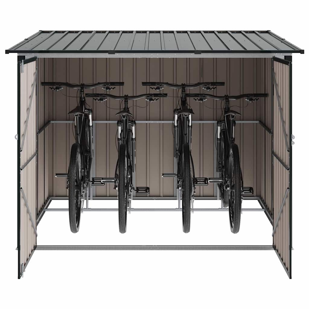 vidaXL Shed na rower 3 pcs Antracyt 216 x 207 x 158 cm Metal