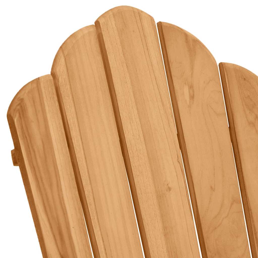 vidaXL Fotel bujany Adirondack 2 szt. Brązowy Lite drewno tekowe