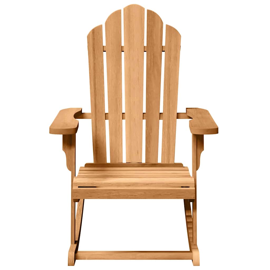 vidaXL Fotel bujany Adirondack 2 szt. Brązowy Lite drewno tekowe