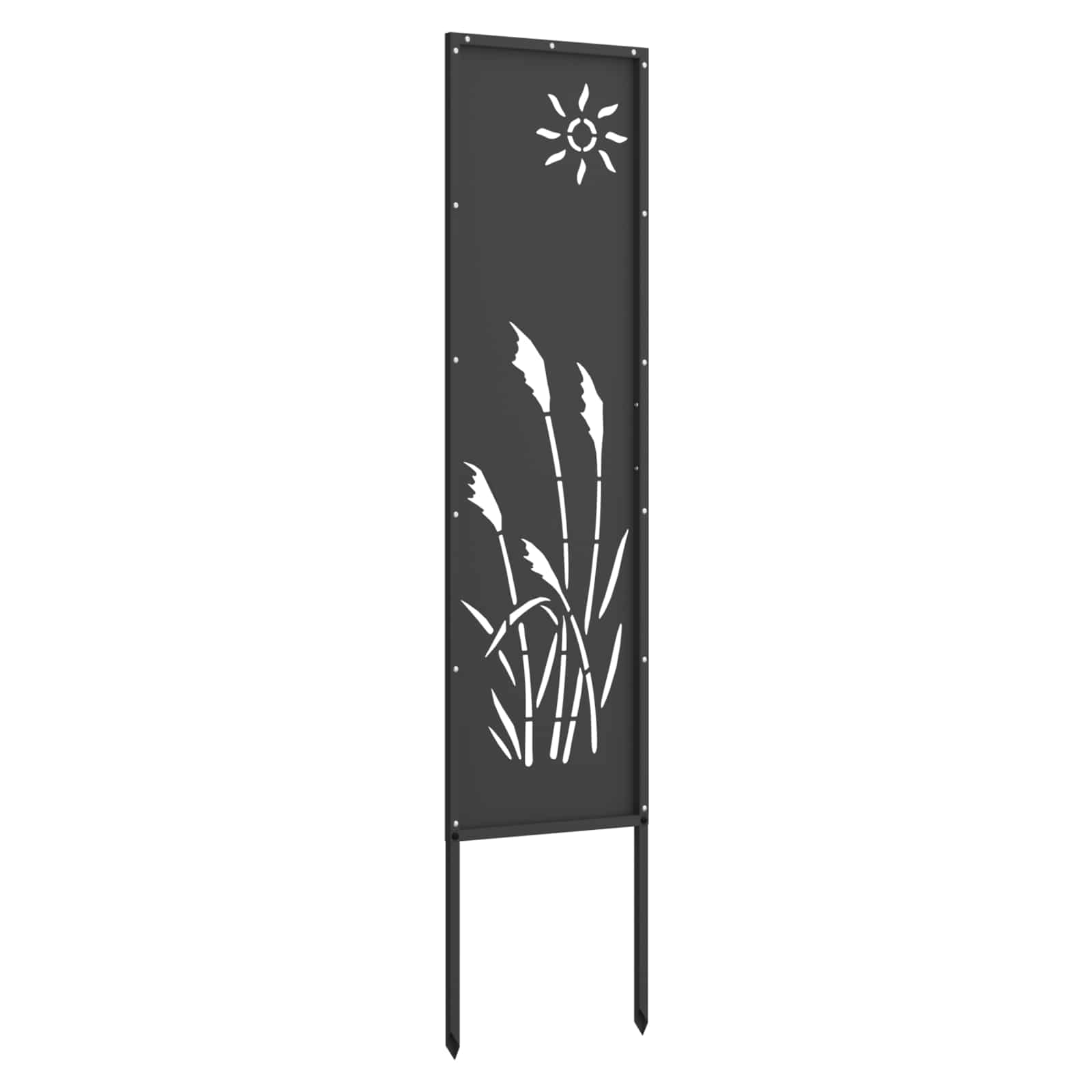 vidaXL Ekran zapewniający prywatność w ogrodzie Czarny 32 x 140 cm