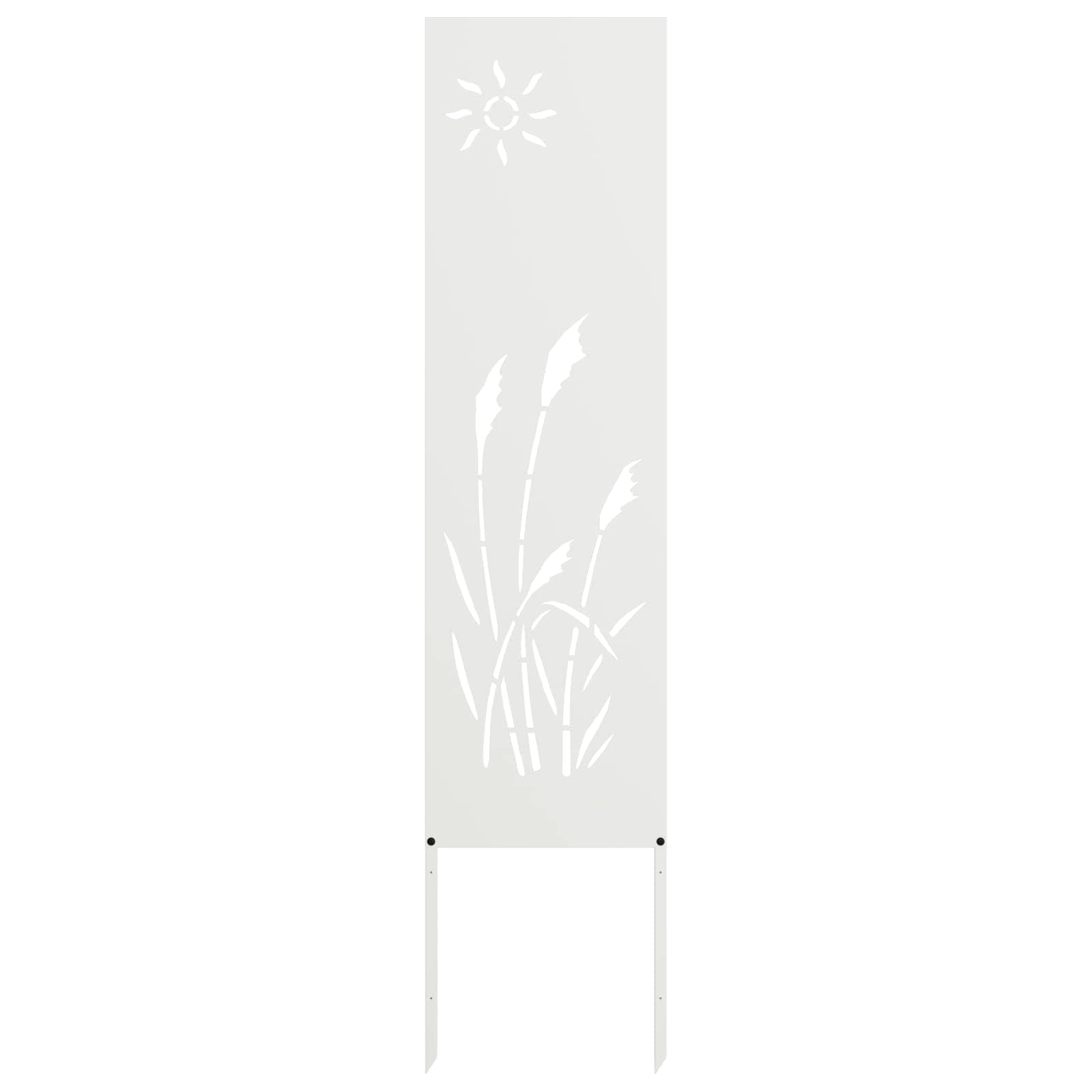 vidaXL Ekran zapewniający prywatność w ogrodzie Biały 32 x 140 cm