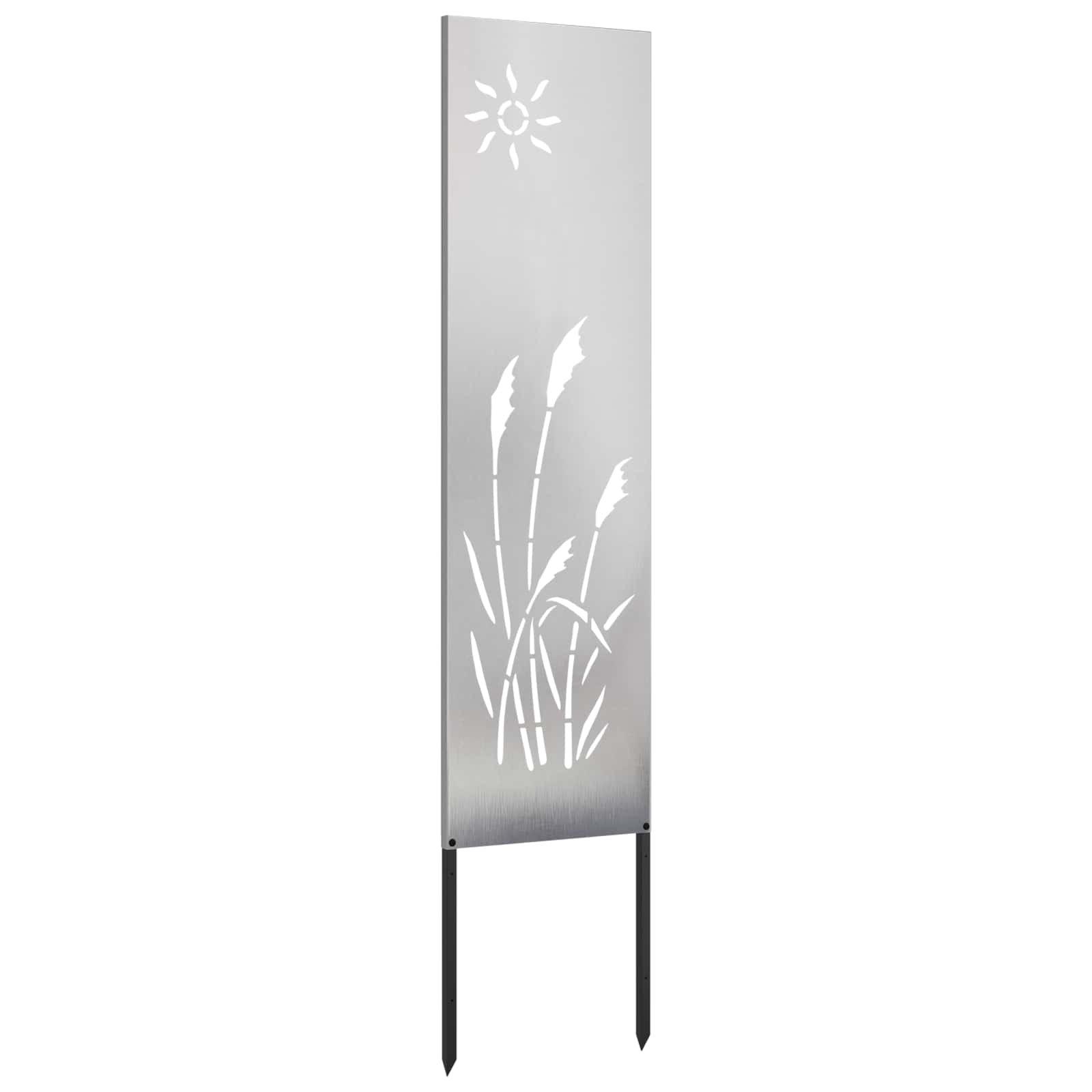 vidaXL Ekran zapewniający prywatność w ogrodzie Srebrny 32 x 140 cm