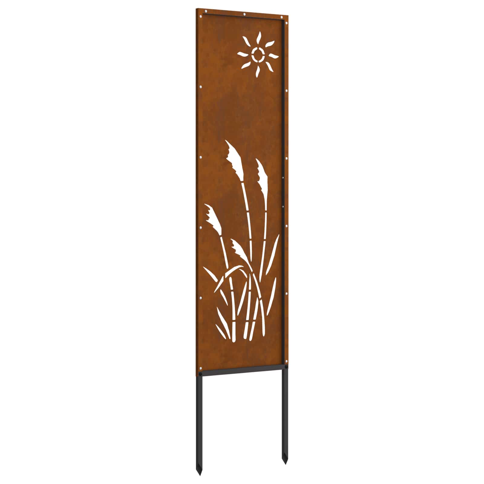 vidaXL Ekran zapewniający prywatność w ogrodzie Rdzawy 32 x 140 cm